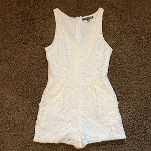 White lace romper